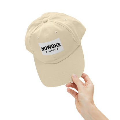 NoWoke Nation Distressed Cap