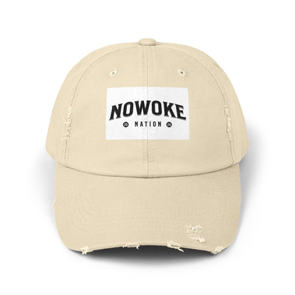 NoWoke Nation Distressed Cap