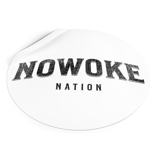 NoWoke Nation Round Vinyl Stickers