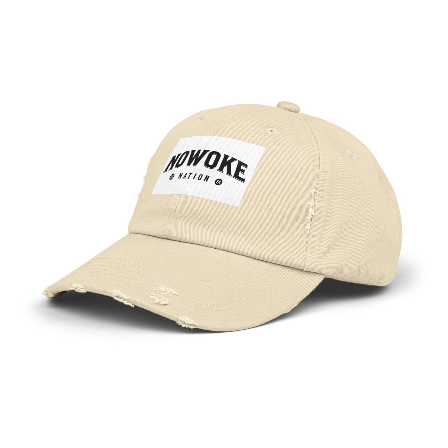 NoWoke Nation Distressed Cap